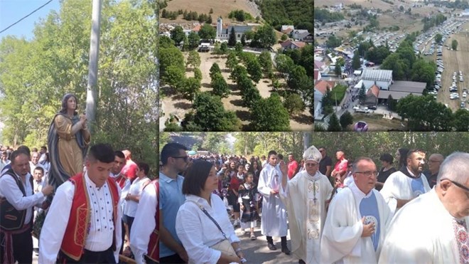 Biskup Radoš predvodio proslavu Velike Gospe u svojoj rodnoj župi Seonici u Općini Tomislavgrad